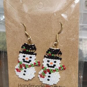 Snowman Earrings